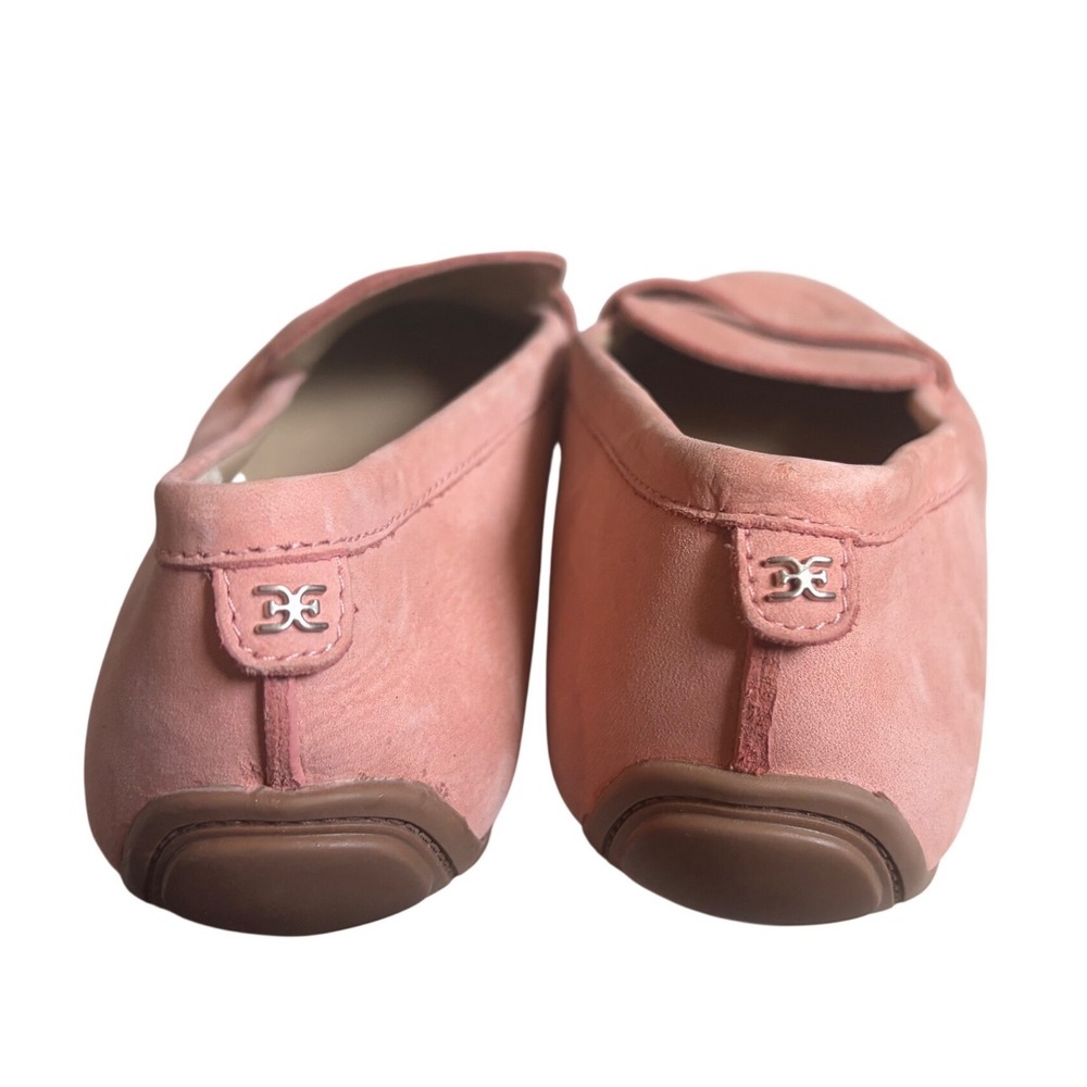 Sam Edelman Tucker Pink Suede Penny Loafers Square Toe Driving Mocs Womens 7M - Picture 5 of 7